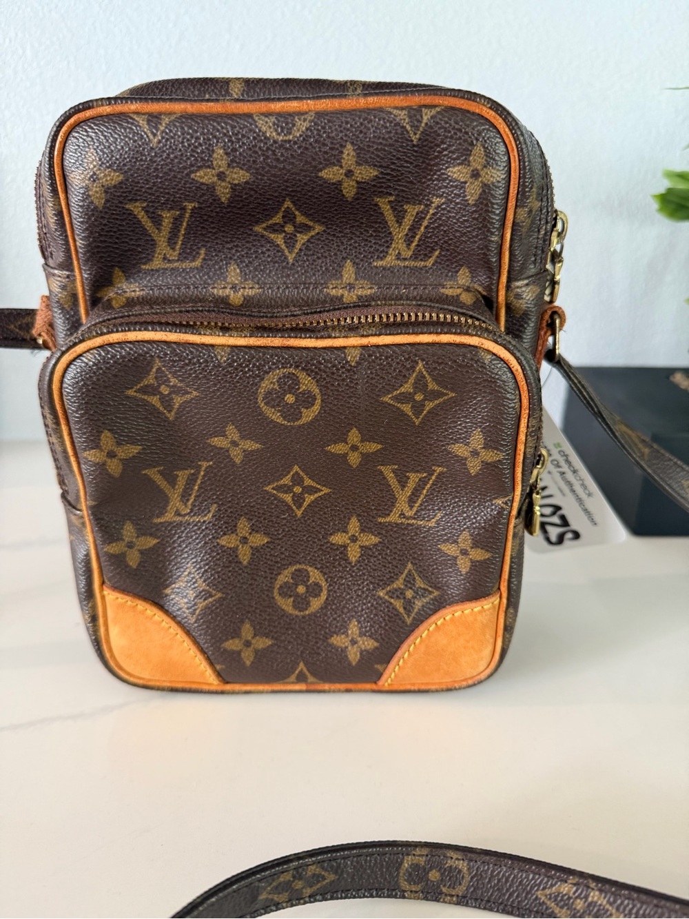 Louis Vuitton Monogram Canvas Messenger Bag with Vachetta Accents